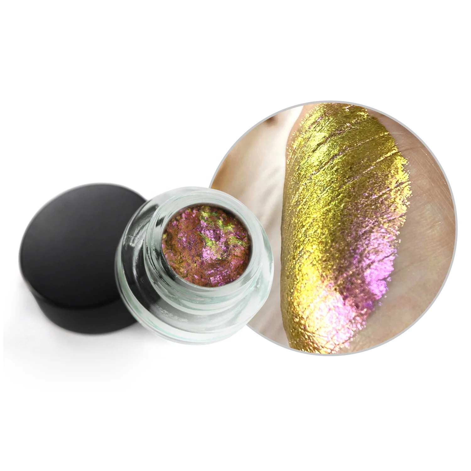 

OEM 56 Colors Chameleon Cream Eyeshadow Private Label Multichrome Liquid Jelly Shadow Gel Glitter Duochrome Eyeshadow