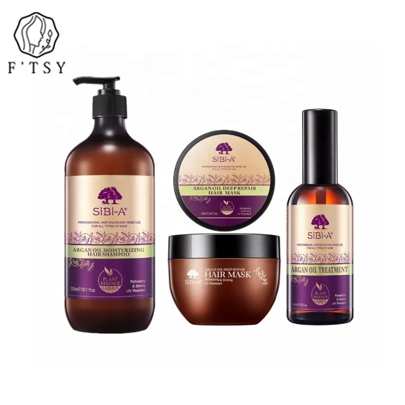 

Wholesale Natural Moisturizing Moroccan Argan Oil Shampoo And Conditioner Hair Care Treatment Set