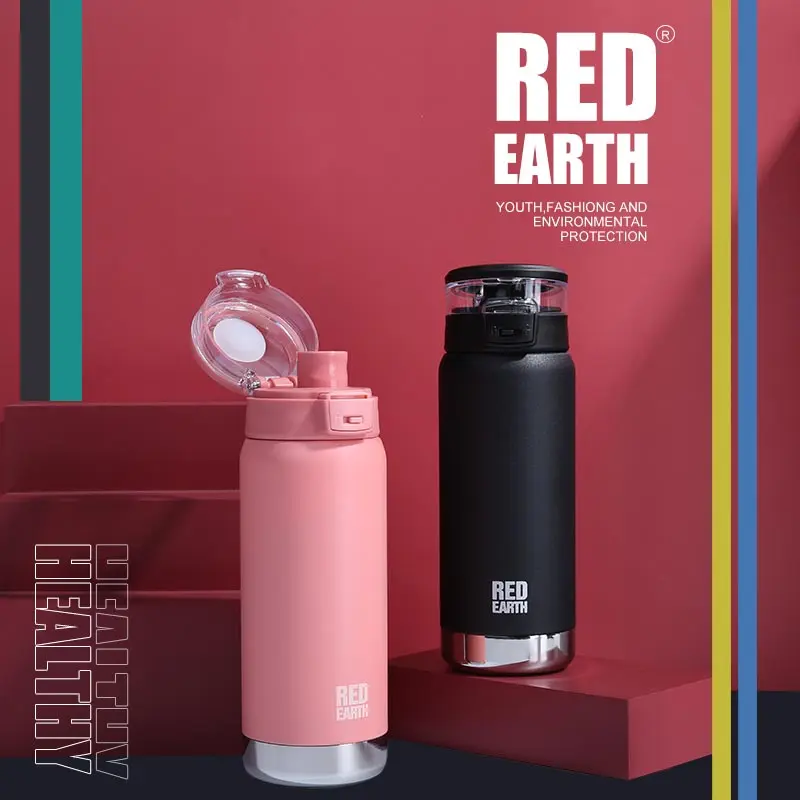 

530ml Sports Portable Leakproof Lid Lock Drink Cold Water Vacuum Bottle