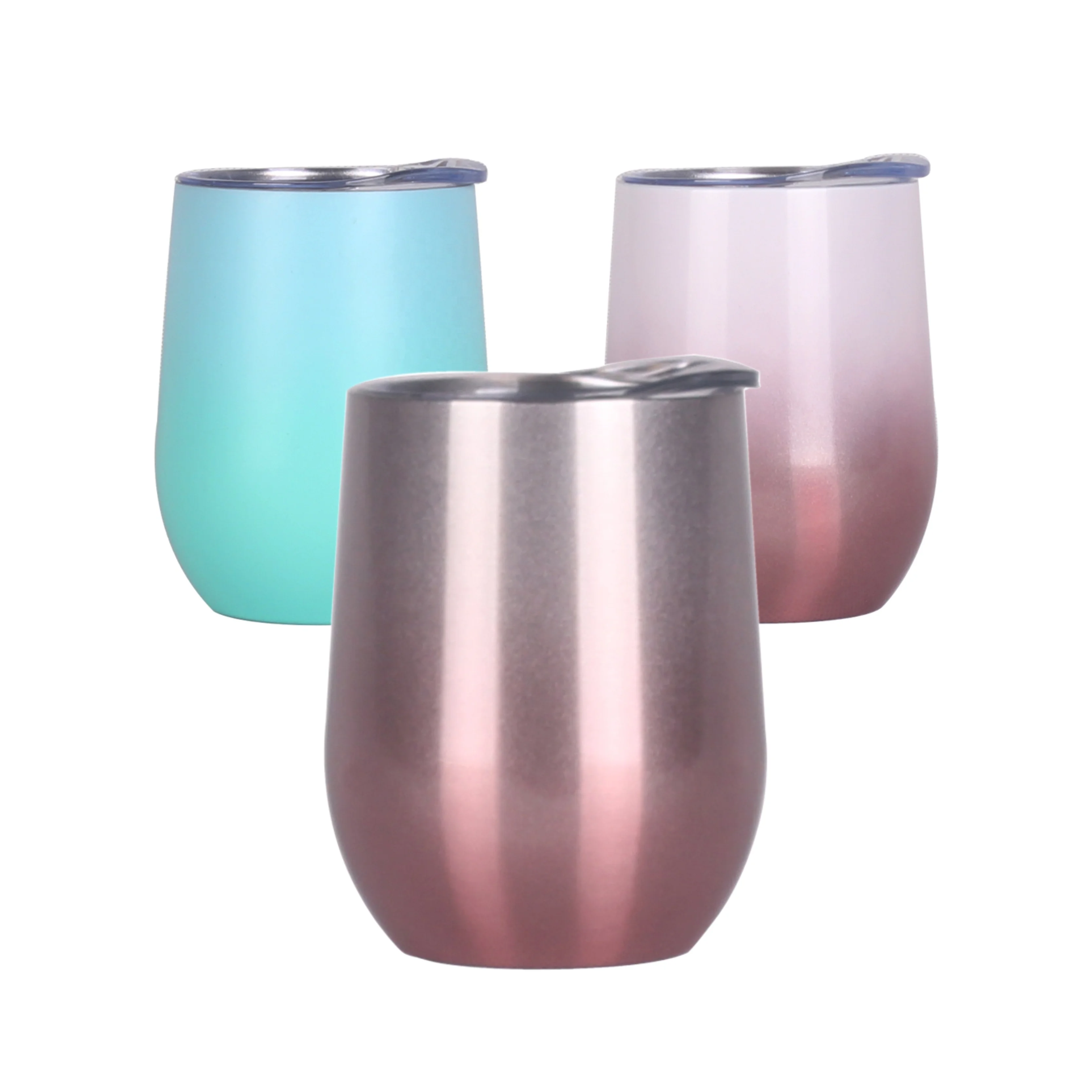 
Rose gold Wine Stainless Cup Tumbler 12oz Vacuum Insulated party cup 350ml thermal red wine mug 