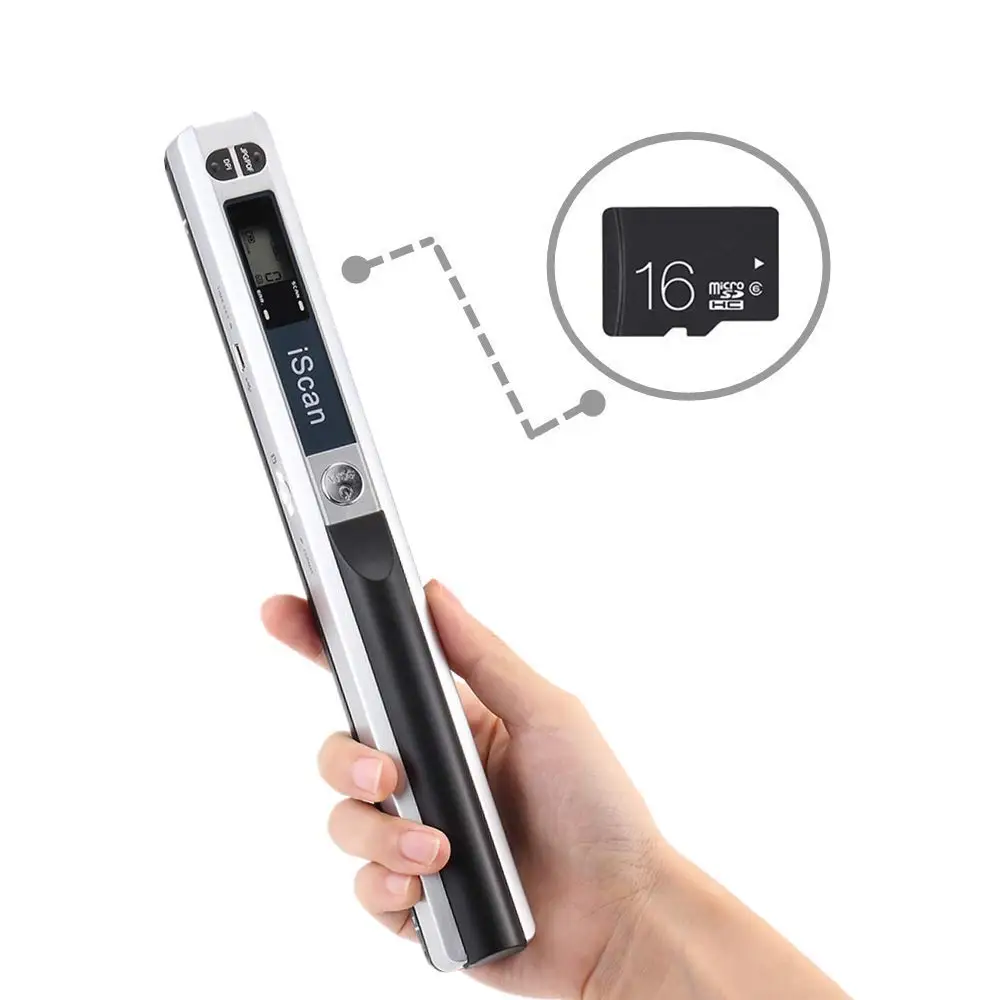 

Mini Portable Digital Handheld Scanner for A4 Paper and Documents HD Color Scanner