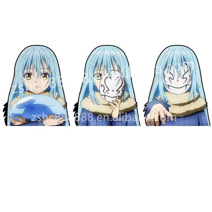 

Rimuru Tempest 3D Motion Sticker That Time I Got Reincarnated As A Slime anime Waterproof Decals for Cars Laptop decor