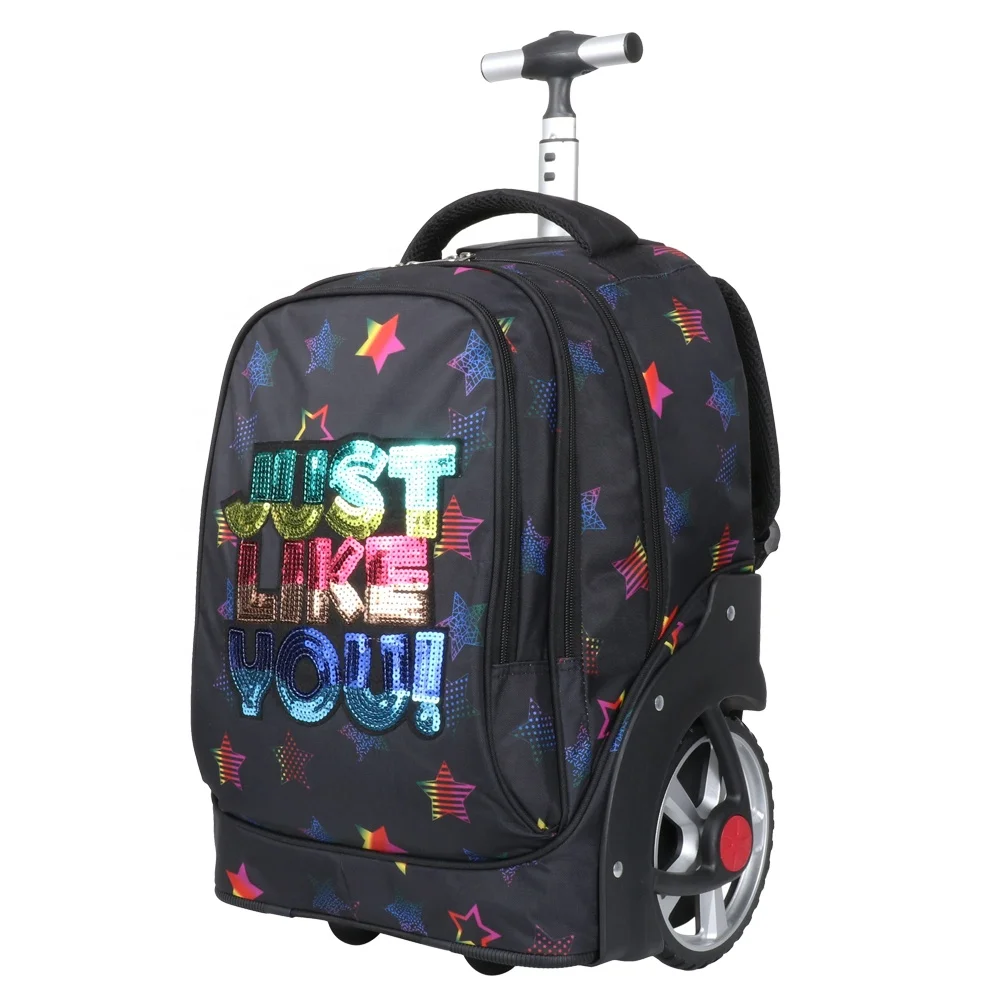 

Custom Logo Multi-Use Executive Kids Child Durable Lightweight Trolley Rolling School Backpack Luggage Wheeled Bag