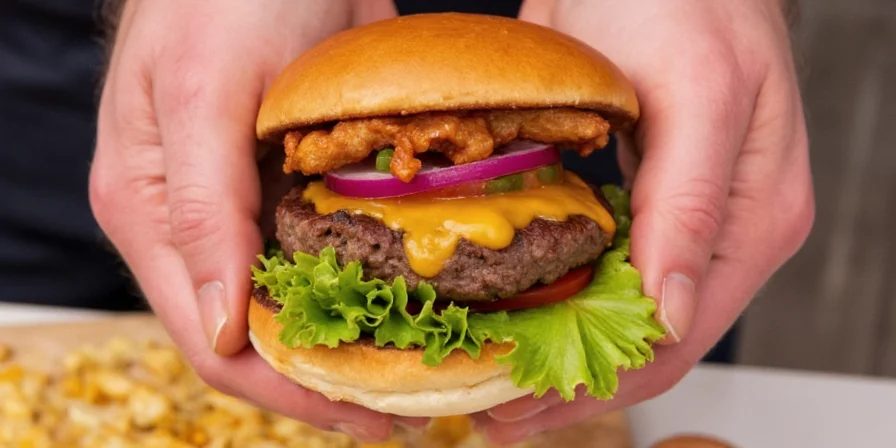 When to season burger meat infographic