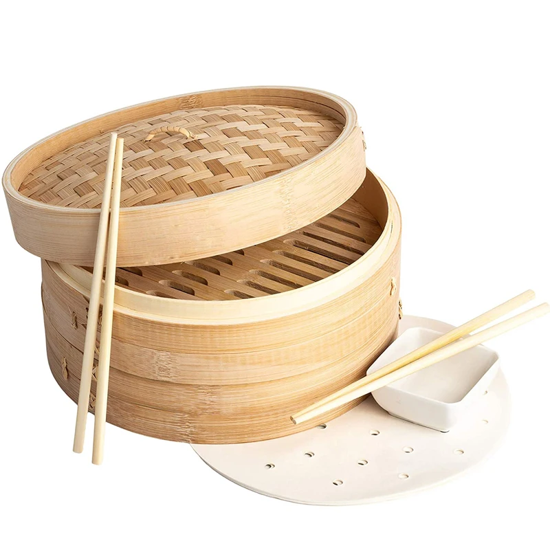 

High-quality bamboo steamer for steaming dumplings