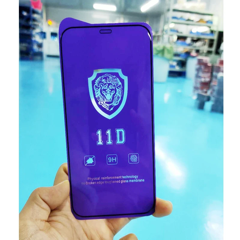 

Mobile phone shell 9H full glue anti shock screen protector film for iphone 12 screen protector tempered glass