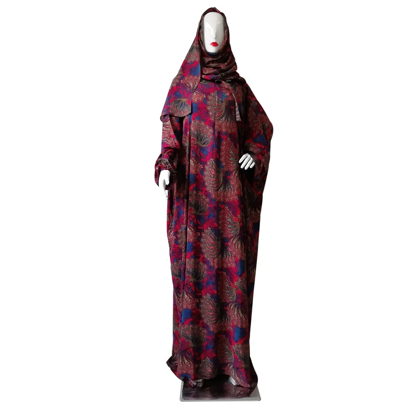 

Floral robe prayer muslim prayer robe short sleeve and robe longue femme, As picture or customers' requirements