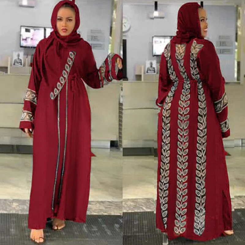 

H & D Bangladesh Muslim Hijab Abaya Women Dubai Caftan Robe Plus Size Boubou