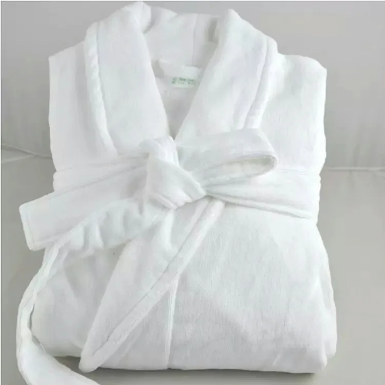 
100% Cotton Embroidery Cut Pile Hotel Bathrobe 