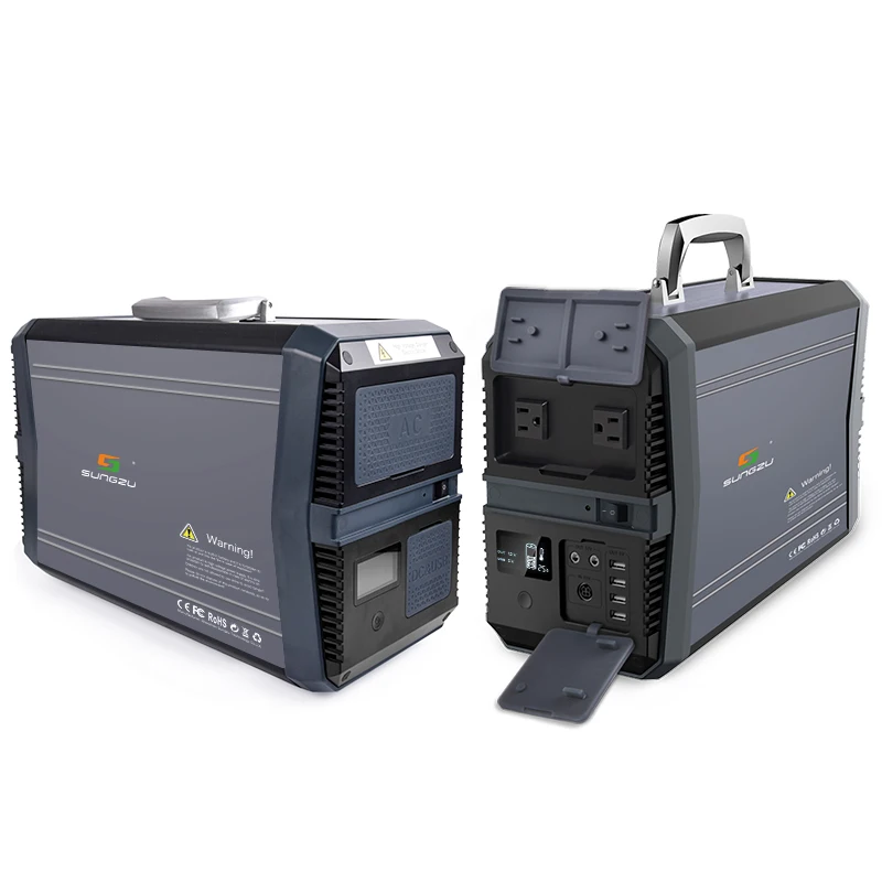 

SUNGZU 1500W Lithium Portable Power Station, Titanium gray, silver, black or oem