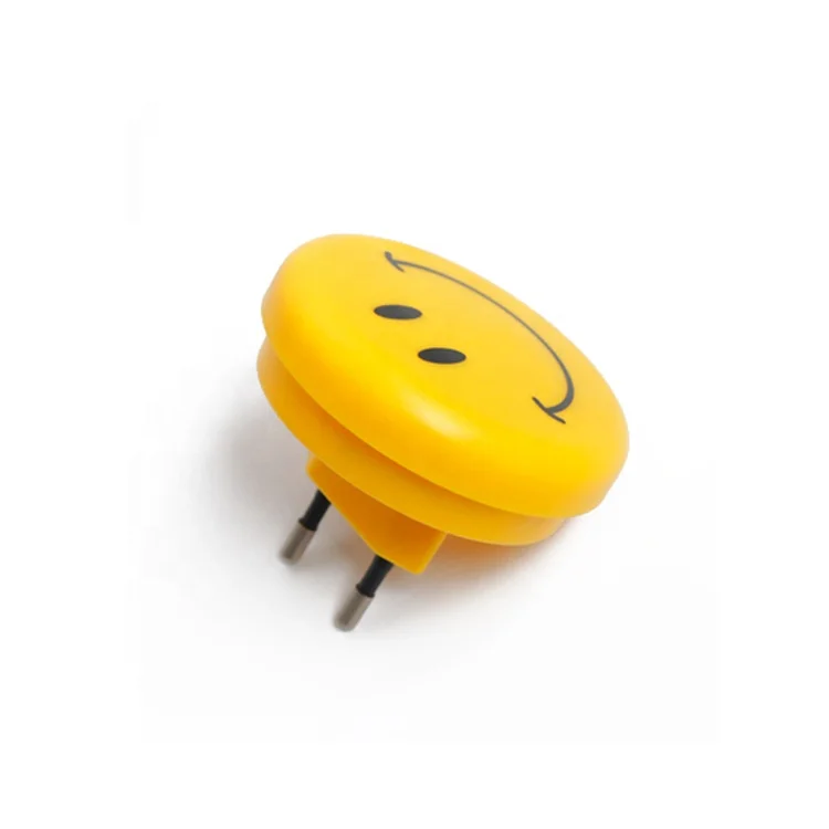 Home Decor Plastic Smiley Night Light Emoji led plug in night light