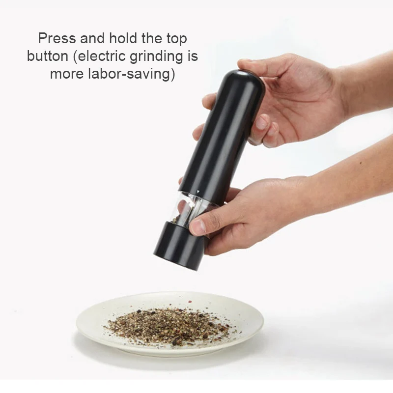 

Electric Automatic Mill Pepper and Salt Grinder LED Light Spice Grain Mills Porcelain Grinding Core Mill Kitchen Tools