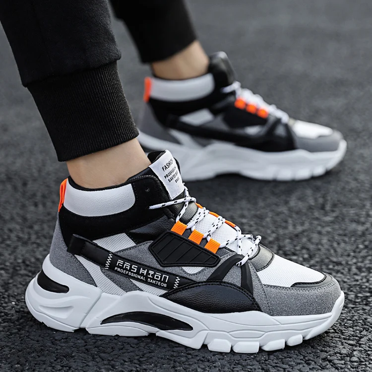 

Low Price Sneakers Men Famous Brands New Styles Casual Fashion Casual Shoes, Gray white, multicolor