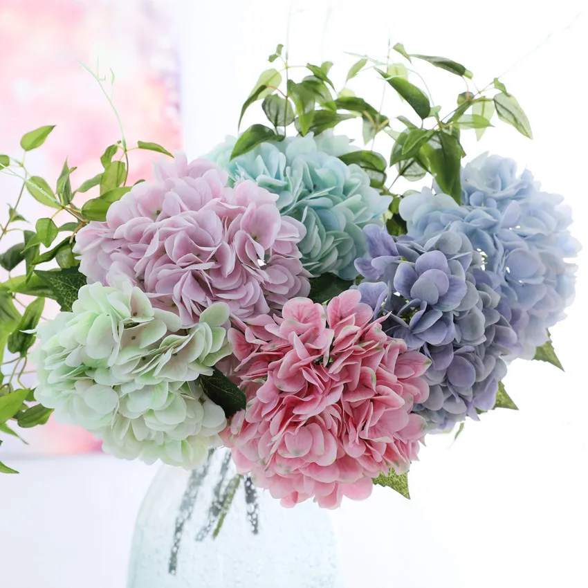 C0248 Wholesale Faux Beautiful Pink Purple Artificial Flowers Real