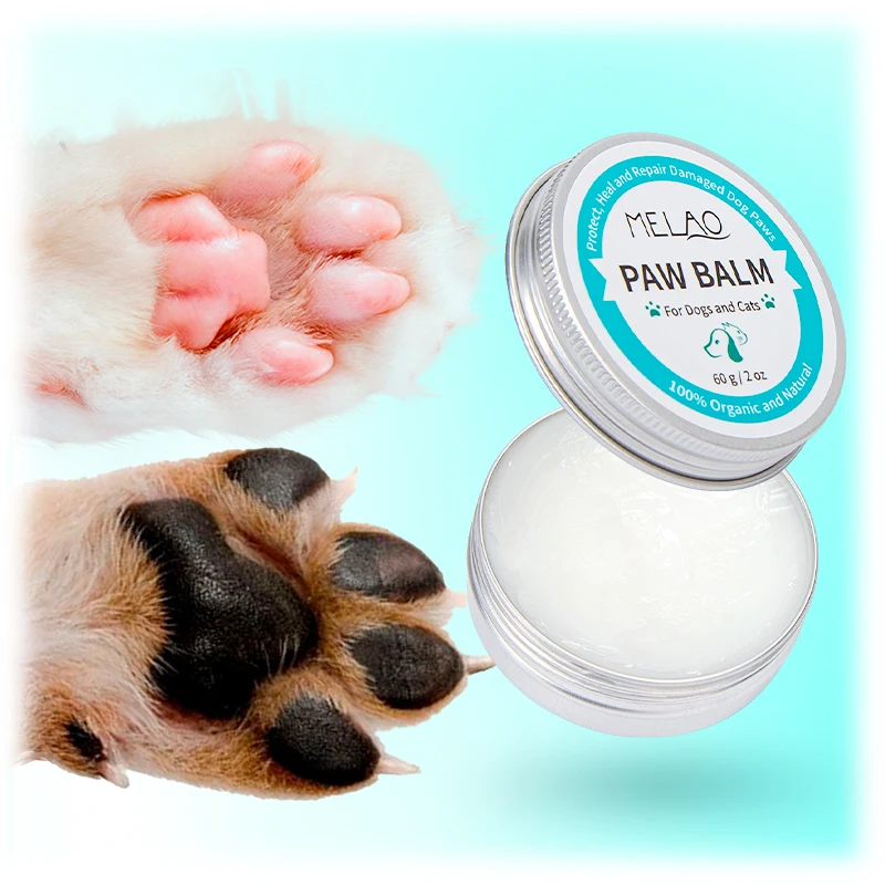 

MELAO Wholesale Private Label Organic Pet Care Products Portable Dog Soothing Paw Balm For Dogs&Cats, White