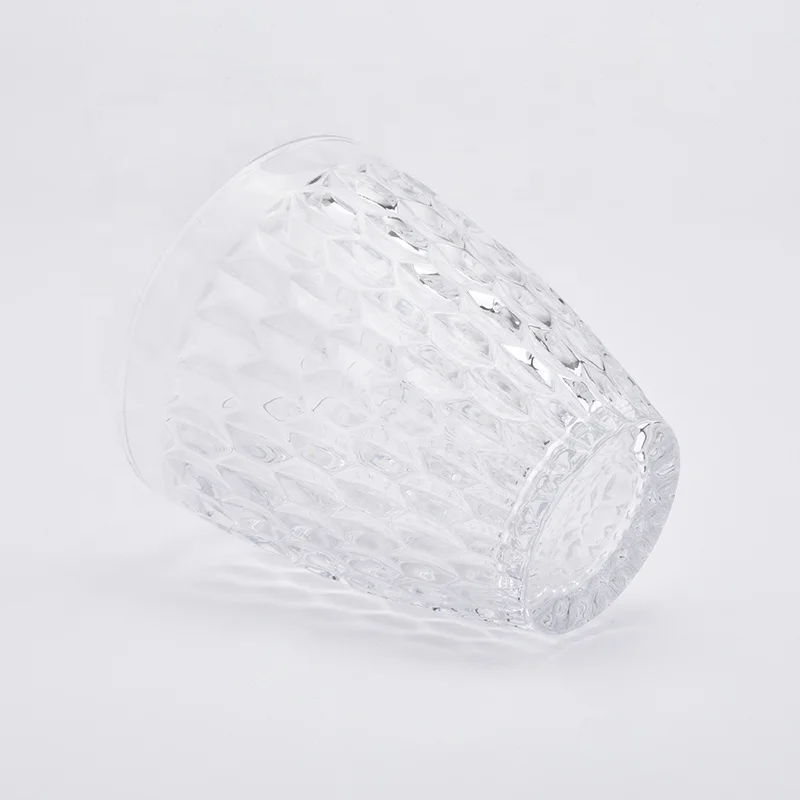 Customized engraving candle container votive glass candles jars scented wedding centerpieces in bulk