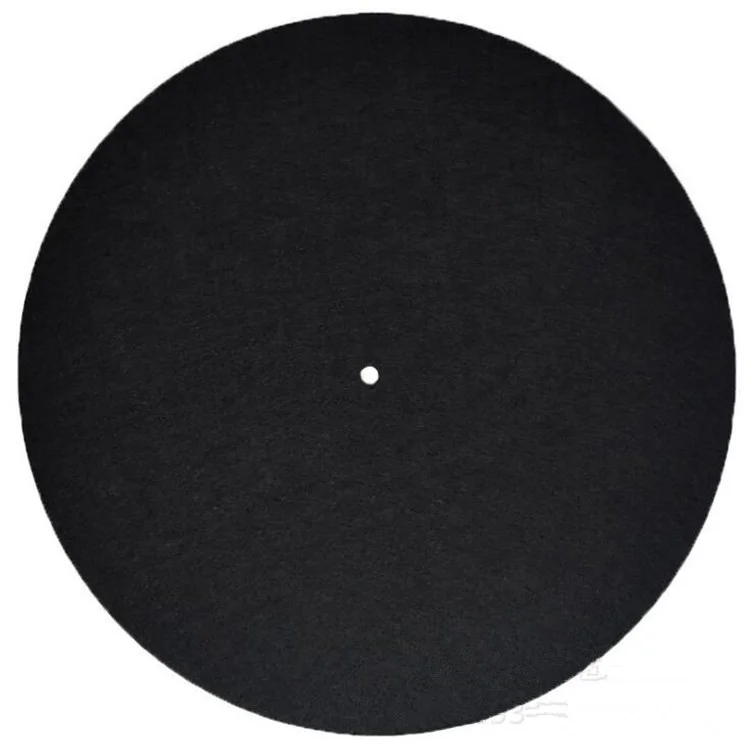 

Wholesale custom printed round turntable felt slipmat for vinyl record player, Light grey, dark grey, black or customized