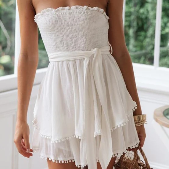 

2020 Summer Hot selling fashion ladies strapless jumpsuits