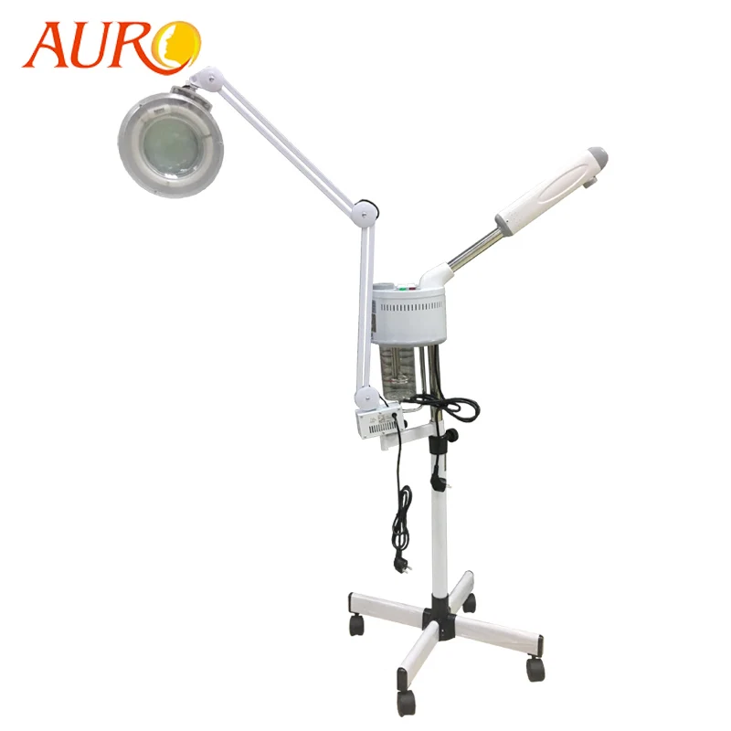 

Au-900E Cosmetic Magnifier Lamp with Hot Spray Facial Steaming Skin Moisturizer Machine