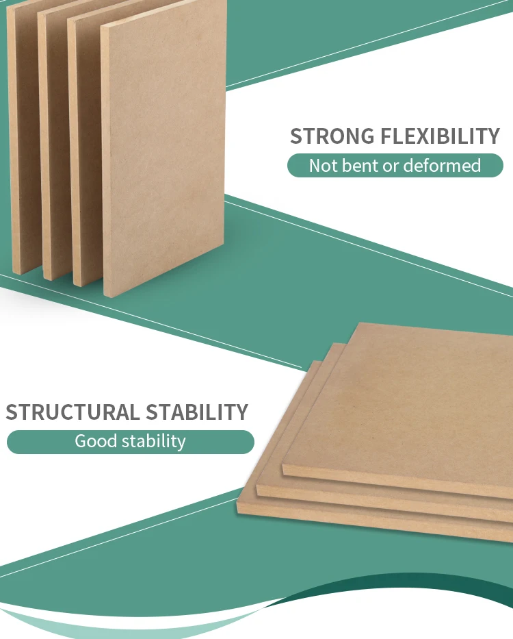 Raw MDF Wood cheap Prices Plain MDF Board for Furniture medium density fiberboard manufacturer