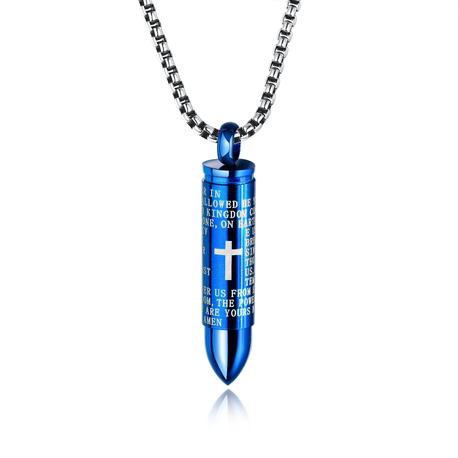 

Hot sale religious golden fashion jewelry necklace stainless steel pendant Jesus cross pendant with chain