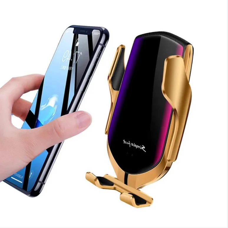 

Wireless charger universal R1 WC-024 Smart Sensor Car Phone Holder Fast Charging Wireless Chargers For mobile phone