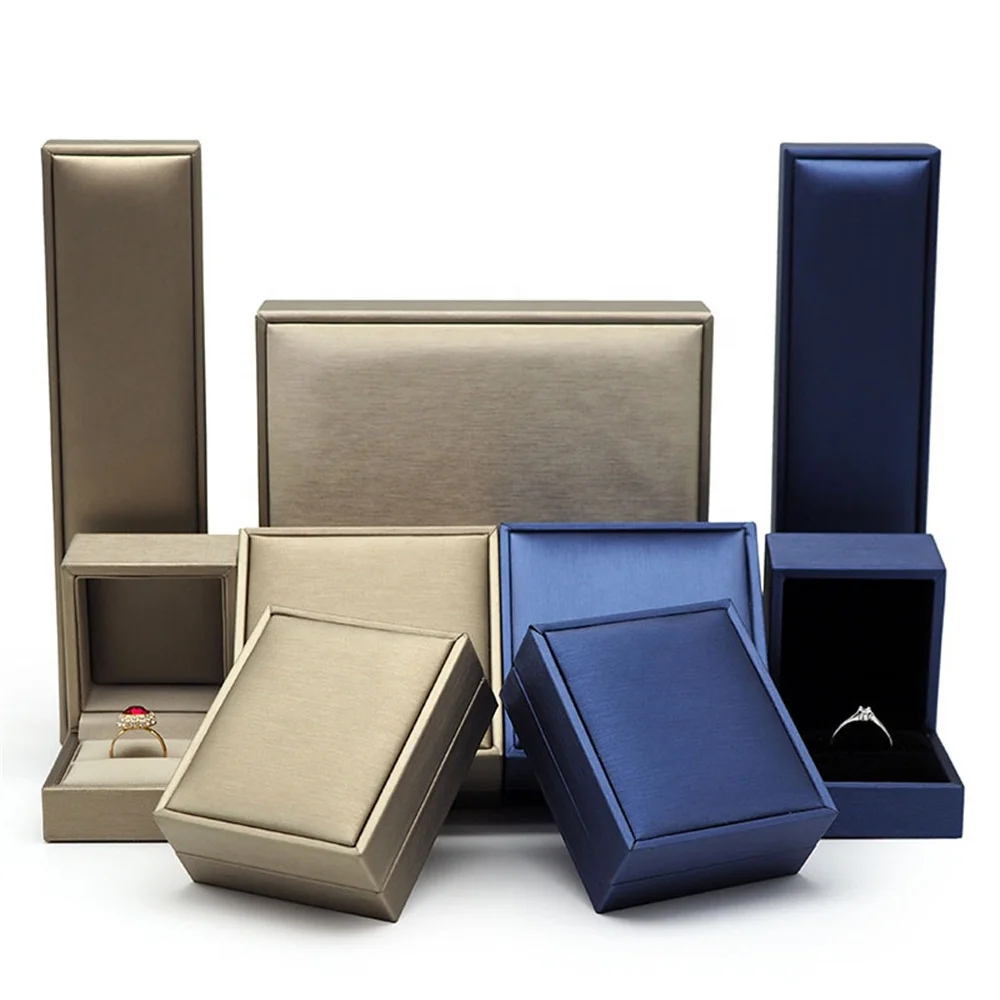 New fashion jewelry organizer case double ring box necklace case gift packaging jewellery bracelet boxes