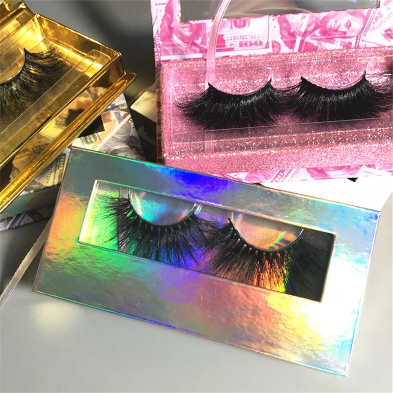 

lashes wholesale vendor low price fluffy 8d 5d 25mm mink eyelash and custom eyelash packaging, Natural black