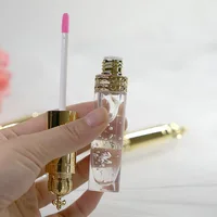 

QUNXIANG OEM Church top tube Makeup Lip Polish pink and Clear lip gloss wholesale vendors private label clear lipgloss