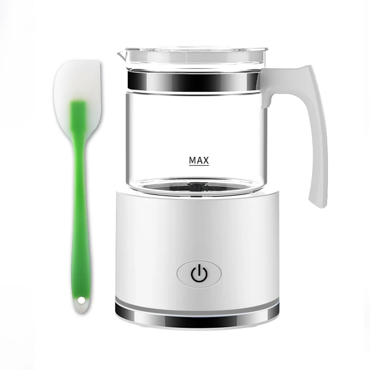 

Aluminium Electric Mini White Milk Warm Electric Cappuccino Milk Frother Glass Stainless Steel Series, Black, white