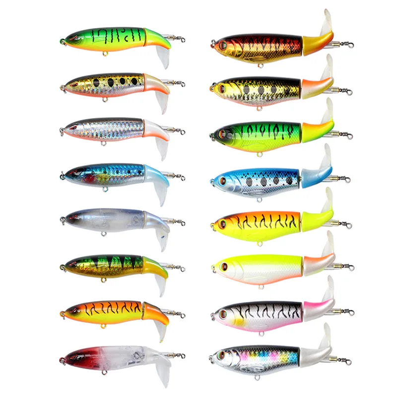 

Factory Wholesale Fishing Lure Pencil 13g/17g Fishing Lure Popper For Bass,Pikes,Yellow Check Carp