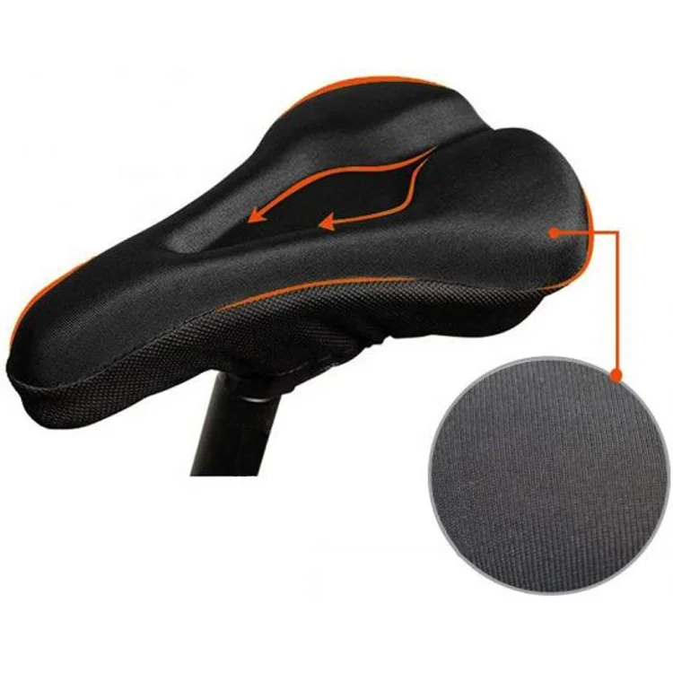 

MTB Most Comfortable 3D Silica Sport Exercise Gel Bike Seat Cover, Memory Foam Soft Bicycle Padded Saddle Cushion Cover for Spin
