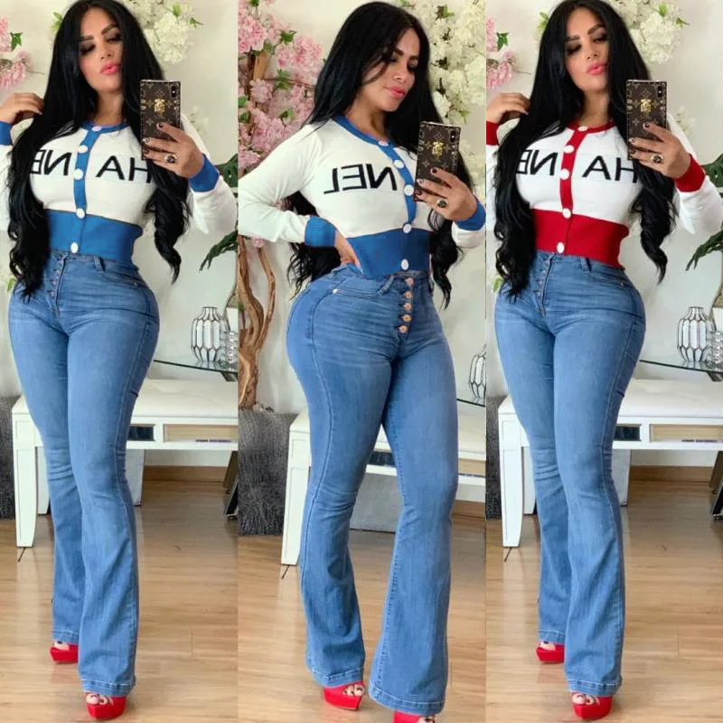 

2022 New Arrivals Casual Designer Clothes Famous Brands Amazon Top Seller CL Letter Slim Cute Fall 2021 Women Clothes Sweaters, Red