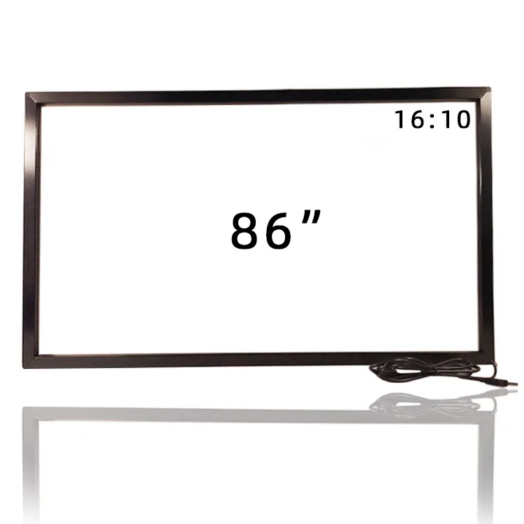 

86 inch led touch frame mirror aluminum IR Multi Touch Screen Panel/Interactive Touch Screen, Black