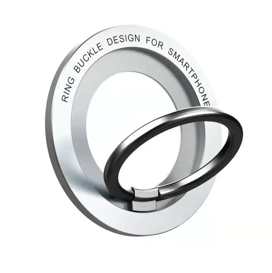 

Universal Mobile Holder Grip Cell Phone Grips Phone Grip Interchangeable Phone Foldable Metal Finger Ring Holder Kickstand, Protection circular design collapsible solid color mounts stand & grip