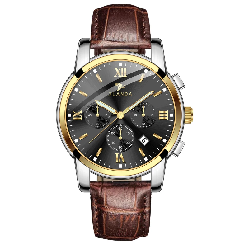 

2020 cheap luxury watch men leather quartz clock mens wrist watch Reloj Manufacturer fashion leather watch for men, 8 colors