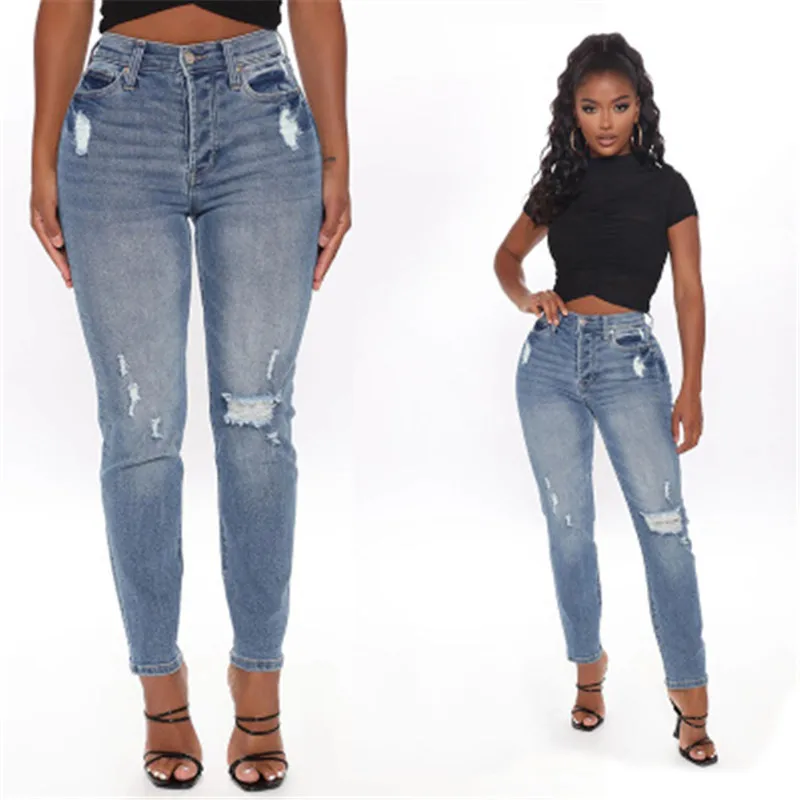 

Women Hot sale Jean Spring classic Fashion casual Tight boot cut Pants, Multi