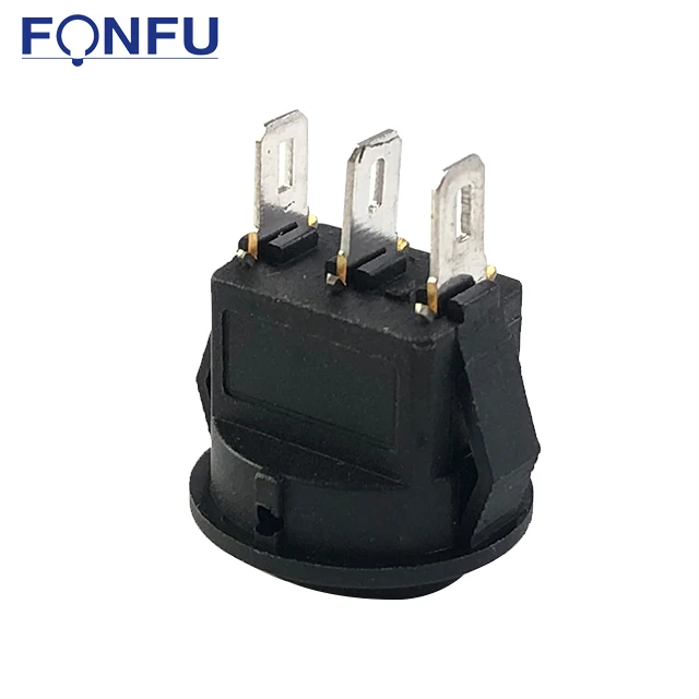 3 Way 3a 250v Onoffon Round Button 3 Pin/terminals Rocker Switch Boat