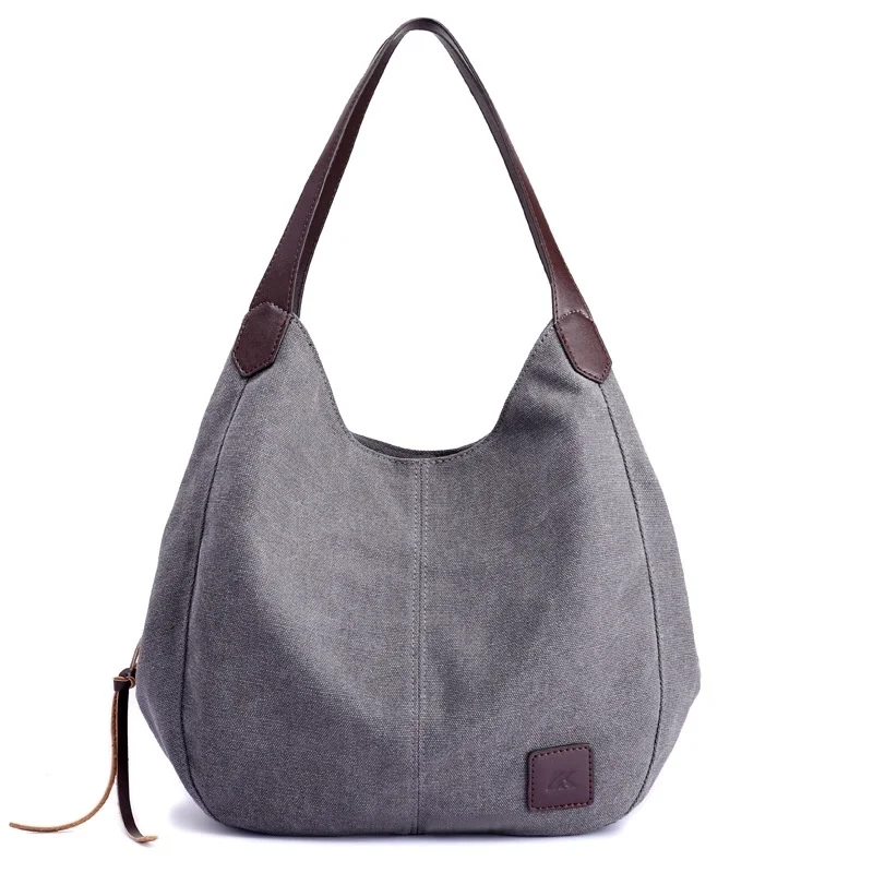 

Canvas Hobo Bag Tote Handbag Shopping Shoulder Bag for Women, Army green, black, blue,coffee,dark blue, gray,white,purple