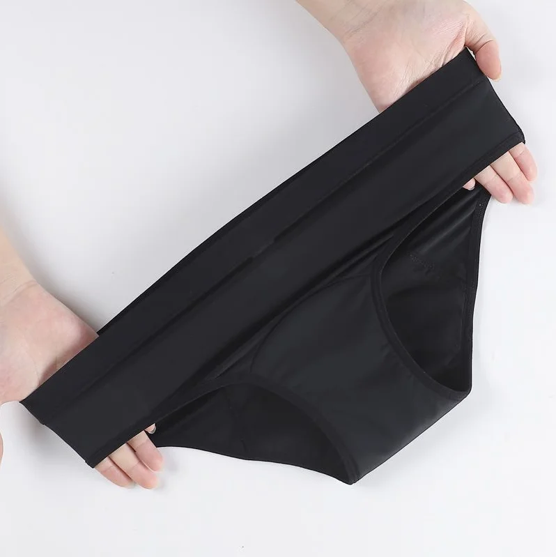 

Ljvogues Custom High Absorption 45ML Women's Menstrual Panties Panty Leakproof Sanitary Briefs Breathable Period Underwear, Black