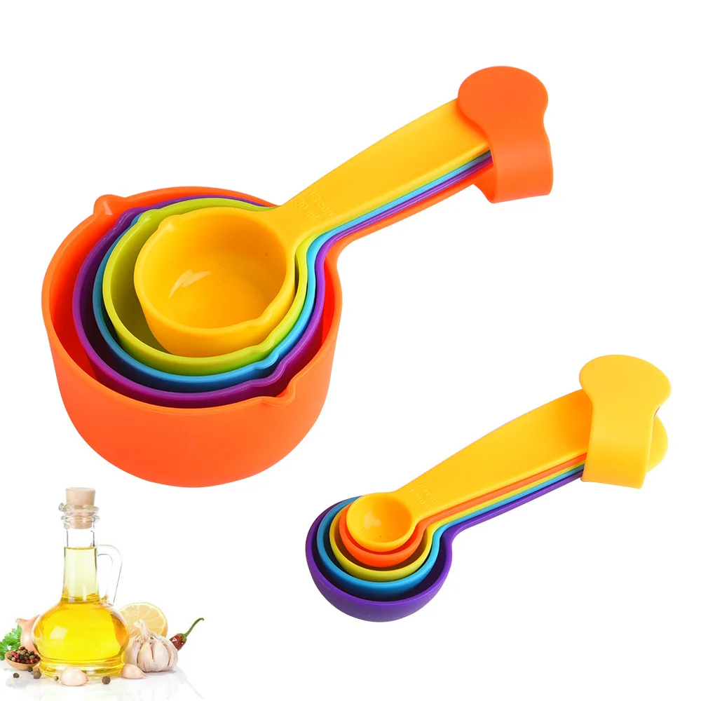 

Factory direct sale plastic 10-piece set plastic color spoon