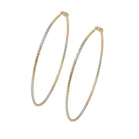 

99240 XUPING manufacturer supply cheap extra large gold hoop earrings for women, fashion colored hoop earrings Copper