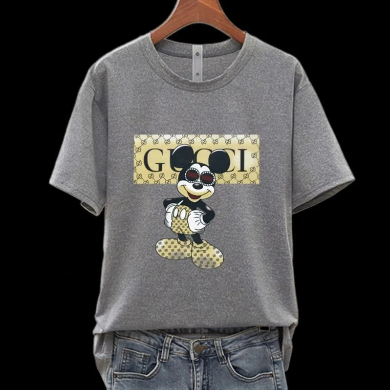 

Wholesale Summer T-Shirts Women's Fashion T-Shirts Women's Clothing Graphics Black Girls Mickey Ins T-Shirts Women
