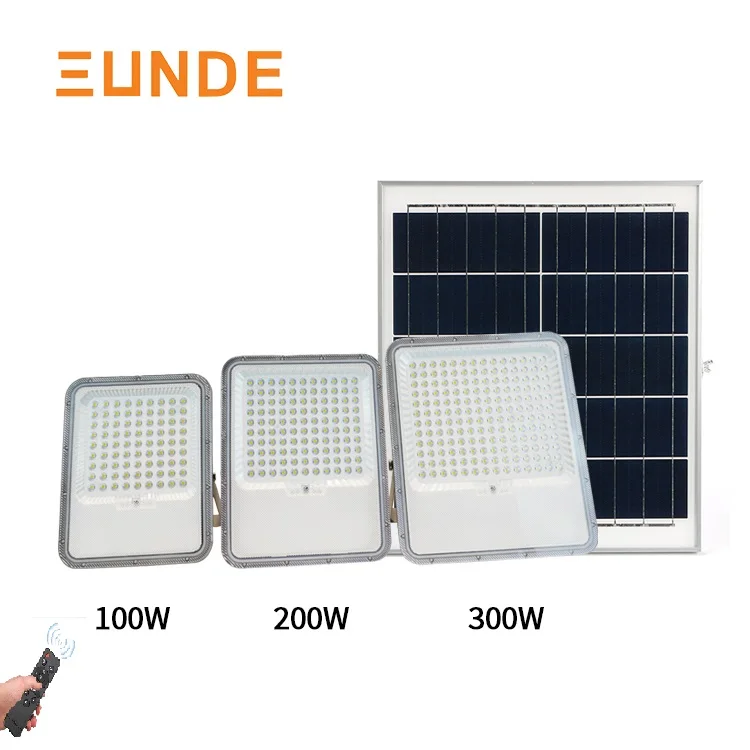 

SUNDE 2023 New Arrivals Projector Powered Polycrystalline Silicon Outdoor Led Solar Flood Lighting