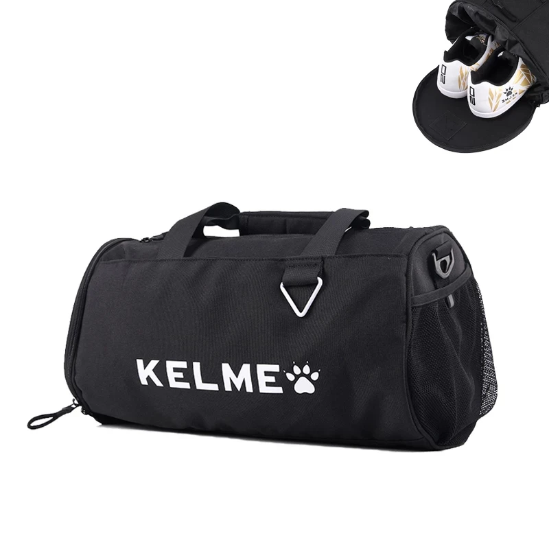 

KELME Men's Soccer Bag Duffel Waterproof shoulder Sports Gym for Travel Training Fitness Football Storage Polyester Zipper Solid