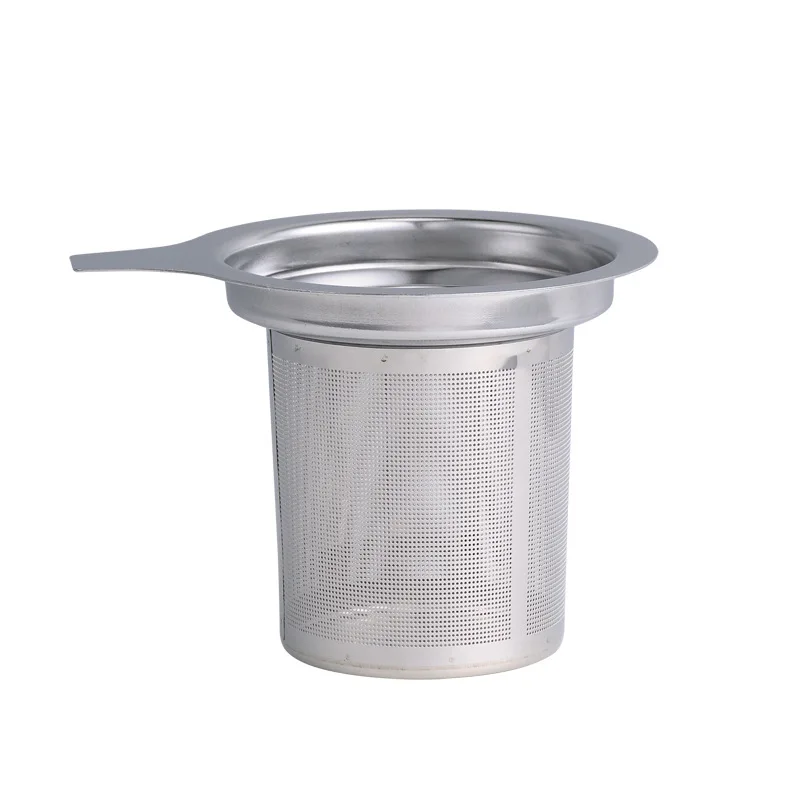 

WHY140 Stainless Steel Etching Net Reusable Tea Infuser Tea Strainer Teapot Loose Coffee Filter Coffee Dripper, Silver