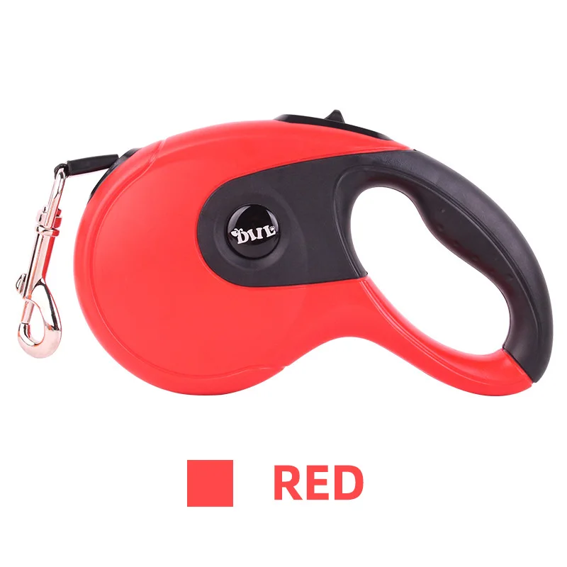 

Pet Dog Cat Automatic Telescopic Leash Traction Rope 3m Dog Retractable Leash, Red/light green/white/blue/orange/pink