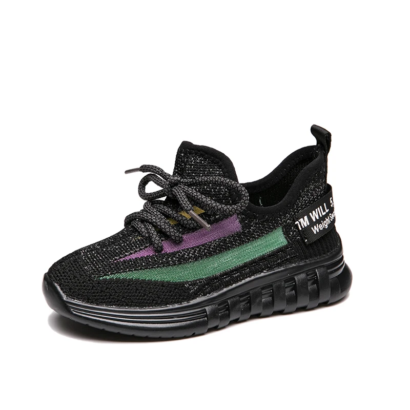 

High grade children footwear summer mesh flying Knit Mesh unisex kid running sneaker fashion sport casual children shoes