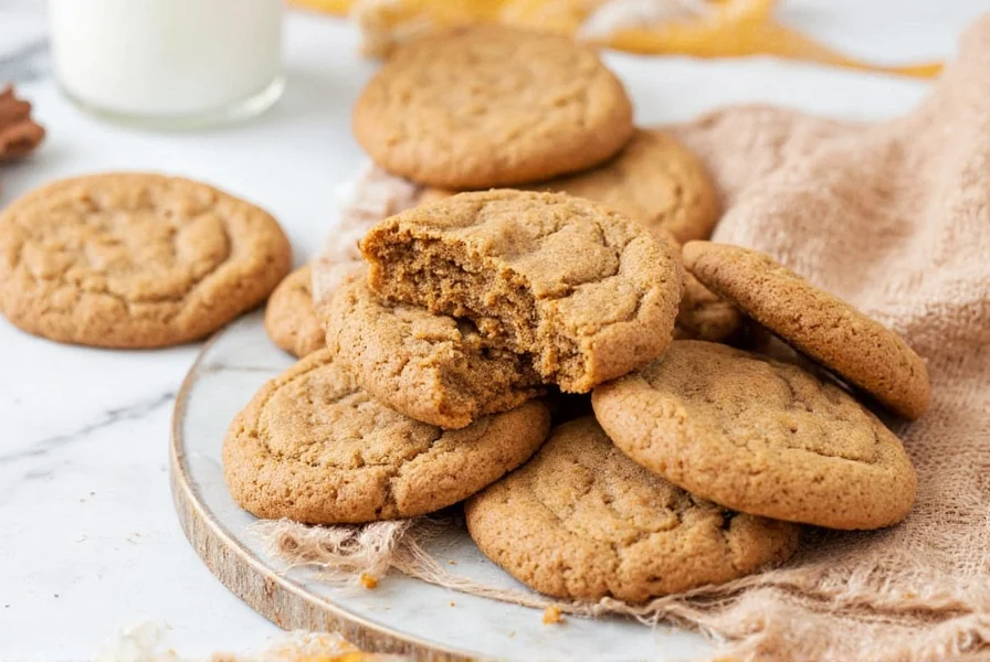 Step-by-step process of making gluten free ginger cookies with properly chilled dough being scooped onto baking sheet