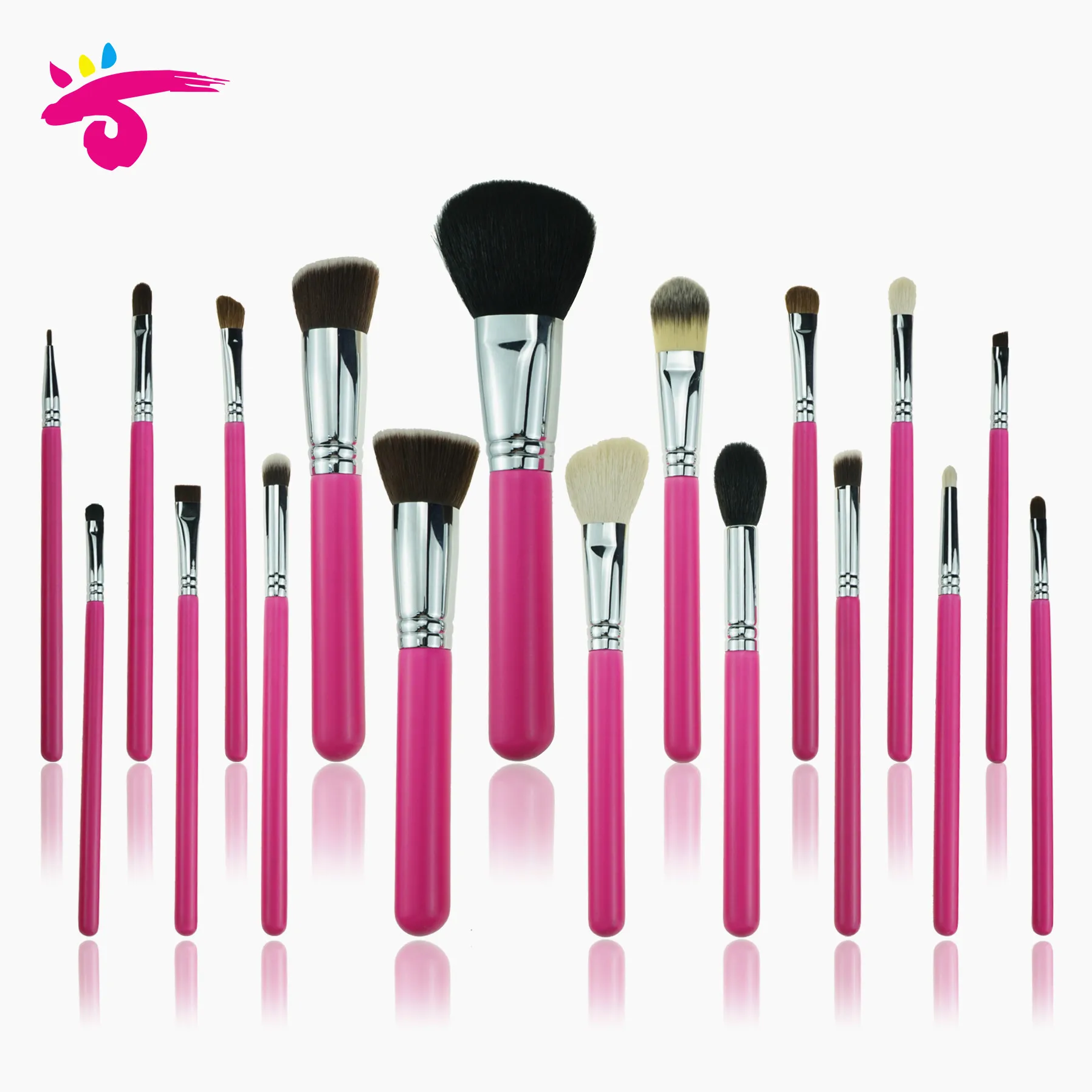 18pc Pink Private Label Makeup Brush Set Eye Shadow Brushes Oem Brush